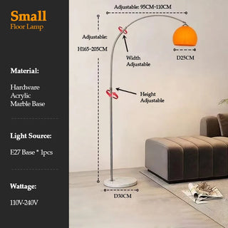 Veyra - Modern Dimmable Arc Floor Lamp