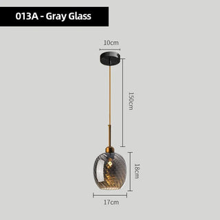 Emerald - Modern Textured Coloured Glass Hanging Pendant Ceiling Light