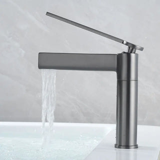 Barak - Thin Single Lever Deck Mounted Basin Mixer Tap
