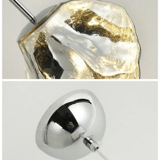 Ellinor - LED Stained Glass Pendant Rock Ceiling Light