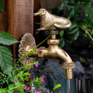 Elnora - Garden Faucet Antique Brass Animal Cold Water Fauce