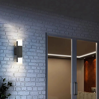 Noah - Modern Black LED Motion Sensor Outdoor Wall Light