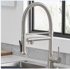 Cyprian - Modern 5 Piece Bathtub Filler Set with Pull Out Handheld Shower