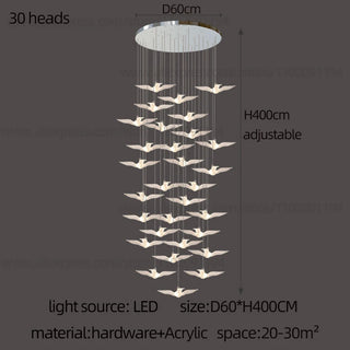 Aviana - Bird Pendant Ceiling Chandelier