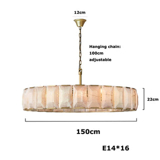 Auralis - Retro Vintage Marble Shade Ceiling Light Chandelier