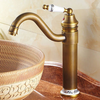 Corene - Vintage Porcelain Brass Single Lever Basin Mixer Tap