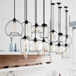 Millie - Transparent Glass Bubble Led Pendant Lights