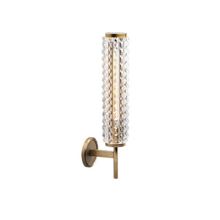 Delilah - Modern Gold Studded Crystal Glass Wall Light