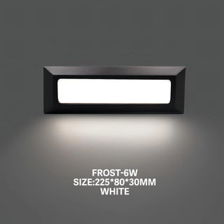 Emrique - Flush-Mount Outdoor Rectangle LED Wall Light