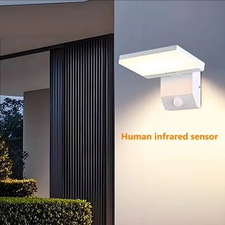 Jase - IP65 Waterproof Motion Sensor Auto On/Off Wall Light with Adjustable Angle