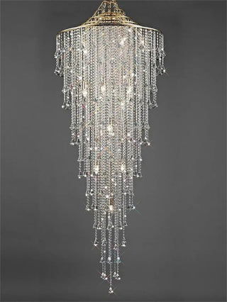 Orabella - Modern Glam Crystal Beaded Pendant Chandelier – Ideal for Foyers & Living Spaces
