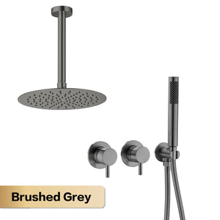 Niobe - Modern Brass Shower Set with Dual Handle Control and Two Functions