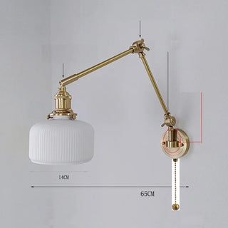 Cortez - Extending Long Arm Copper Wall Lamp