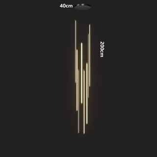 Gael - Modern Long Bar LED Ceiling Chandelier