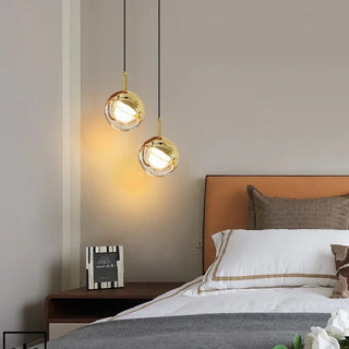 Motala - Half Transparent Hanging Crystal Ball Pendant Ceiling Light