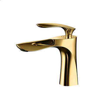 Melony - Modern Brass Single Lever Deck Mounted Basin Mixer Tap
