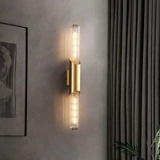 Alyssa - Modern Minimalist Gold Tube Wall Light