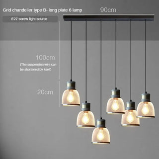 Pola - Industrial Modern Round Mesh Caged Hanging Cement Pendant Ceiling Light