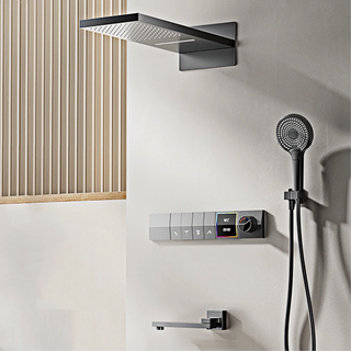 Medea - Brass LED Digital Shower System with Handheld Shower