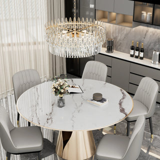 Bonita - Modern Statement Sharp Glass Tiered Crystal LED Chandelier
