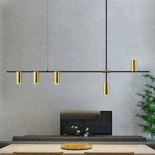 Martina - Modern Multi Light Cross Bar Gold Ceiling Light Chandelier