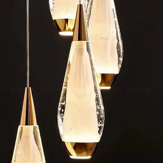 Jude - Modern Teardrop Gold Ceiling Chandelier