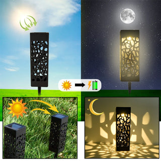 Caron - 1/6pcs Solar Pathway LED Waterproof Lights