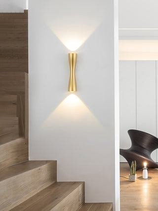 Griffy - Outdoor LED Up/Down Modern Curved Wall Light