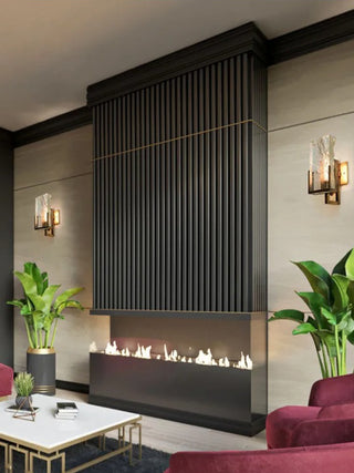 Massimo  - Modern Gold Frosted Glass Style Wall Light