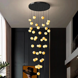 Amira - Modern Moon Ball Round Ceiling Chandelier