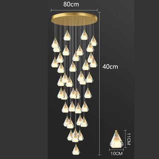 Martina - Crystal Pendant Hanging Chandelier