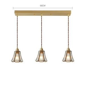 Nanterre - Nordic Glass Copper Tulip Hanging Pendant Ceiling Light