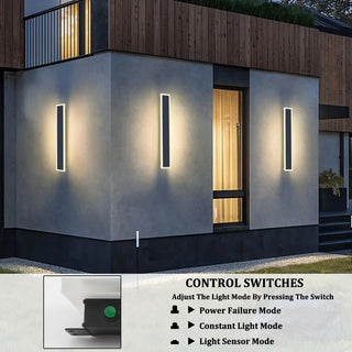Zoey - Modern LED Solar Outdoor Wall Light