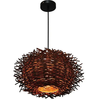 Hebron - Japanese Rattan Style Woven Bamboo Chandelier Hanging Light