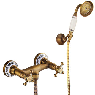 Calley - Vintage Bathtub Mixer Tap Set with Handheld Shower