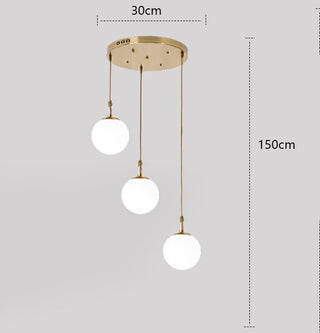 Joshua - Modern Round Hanging LED Ball Ceiling Chandelier