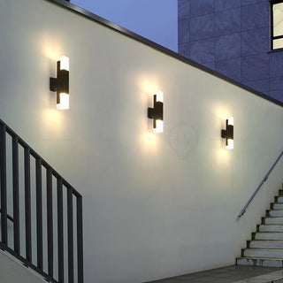 Noah - Modern Black LED Motion Sensor Outdoor Wall Light