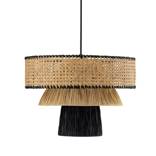 Marquez - Natural Rattan Round Wicker Pendant Ceiling Light