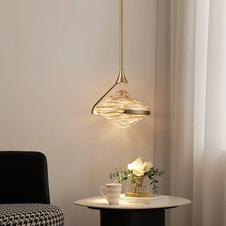 Coslada - Minimal Modern Patterned Glass Pendant Statement Pendant Ceiling Light