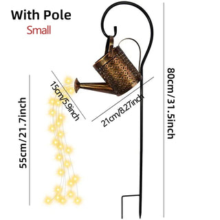 Cleora - Solar Watering Can Outdoor Floor Light