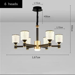 Nagina - Modern Gold Crystal Round Ceiling Chandelier