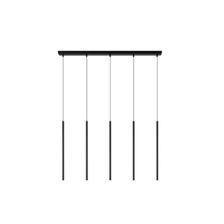 Felipe - Black Hanging Multi Long Tube Combination Ceiling Light