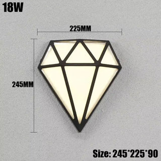 Wallach - Diamond Outdoor Waterproof Wall Light