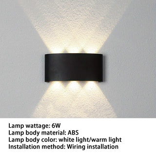 Kenndra - Hex Shaped Up/Down Outdoor Wall Light