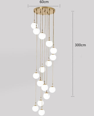Joshua - Modern Round Hanging LED Ball Ceiling Chandelier