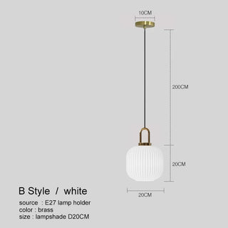 Katrina - Squashed Round Patterned Glass Shade Gold Pendant Ceiling Light