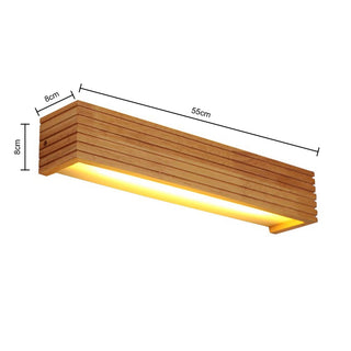 Gisselle - Solid Wood Sconce Bathroom Makeup Mirror Wall Lights