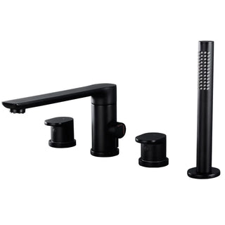 Ally - Modern 3\4 Piece Single Lever Mixer Bathtub Tap Set with Pull Out Show Spray