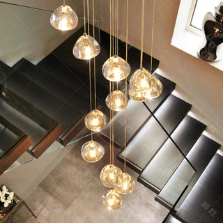 Eddy - Crystal Pendant Hanging Chandelier - 5 Heads - Chandeliers - Hominator