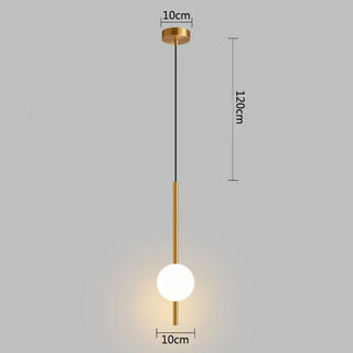 Tora - Modern Hanging Frosted Milk Glass Ball Pendant Ceiling Light